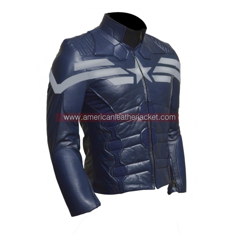 America The Winter Soldier 2014 Leather Jacket